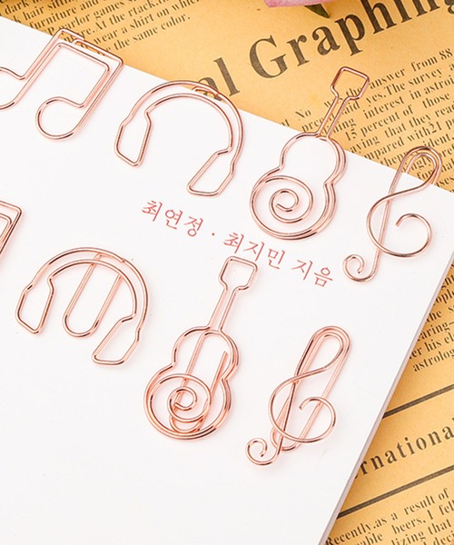 yururira（ユルリラ）の「モチーフメッキクリップ 10個入り（ステーショナリー・レディース・A/B/C/D/E/F/G/H/I/J/K/L/M/N/O/P/Q/R/S/T・FREE）」の21枚目の写真