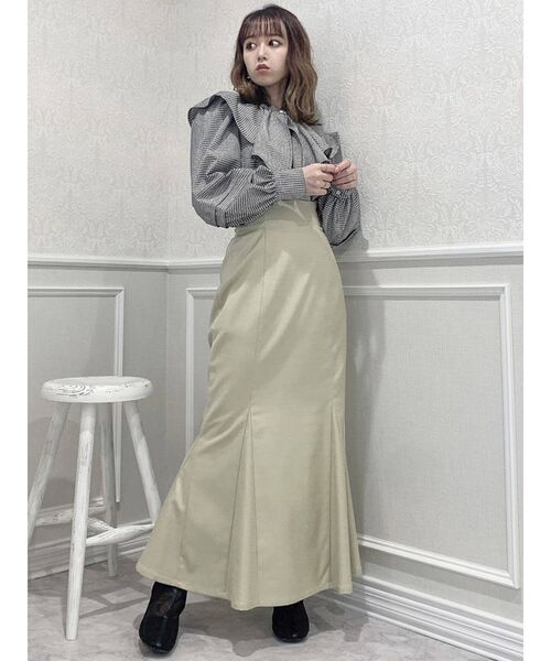 dazzlin（ダズリン）の「ラッフルカラーブラウス（シャツ/ブラウス・レディース・オフホワイト/グレー/グリーン/その他1/ブラック・FREE）」の20枚目の写真