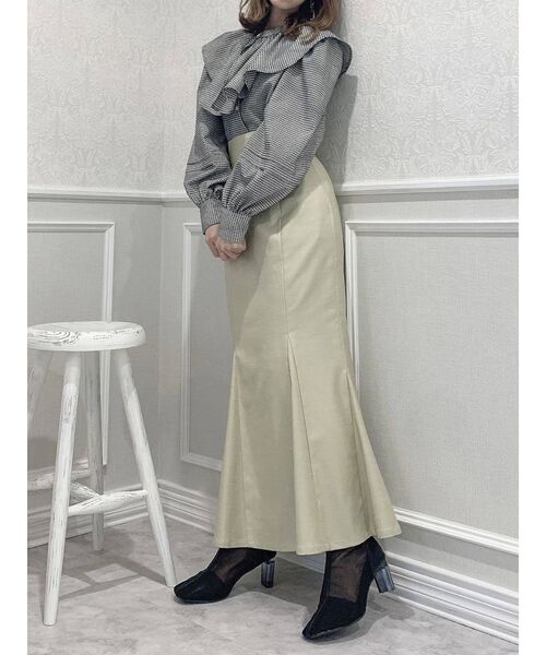 dazzlin（ダズリン）の「ラッフルカラーブラウス（シャツ/ブラウス・レディース・オフホワイト/グレー/グリーン/その他1/ブラック・FREE）」の19枚目の写真