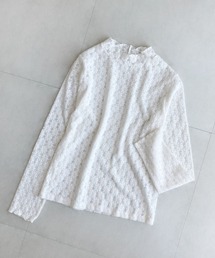 ehka sopo | 総レースハイネック長袖カットソー(Tシャツ/カットソー)