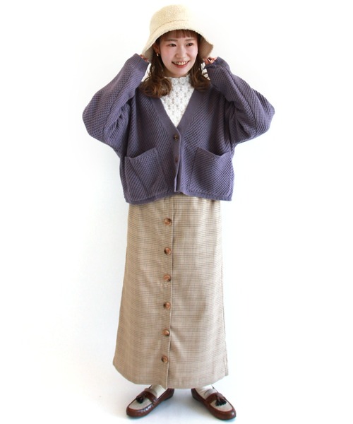 ehka sopo(エヘカソポ)の「総レースハイネック長袖カットソー(Tシャツ/カットソー・レディース・ベージュ/キナリ/オフホワイト/ブラック・フリ-)」の12枚目の写真