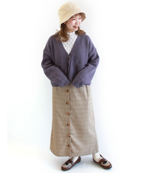 ehka sopo(エヘカソポ)の「総レースハイネック長袖カットソー(Tシャツ/カットソー・レディース・ベージュ/キナリ/オフホワイト/ブラック・フリ-)」の13枚目の写真