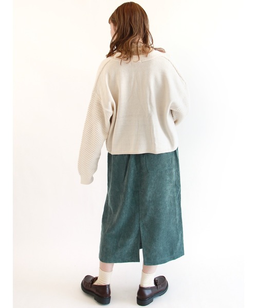 ehka sopo(エヘカソポ)の「総レースハイネック長袖カットソー(Tシャツ/カットソー・レディース・ベージュ/キナリ/オフホワイト/ブラック・フリ-)」の16枚目の写真