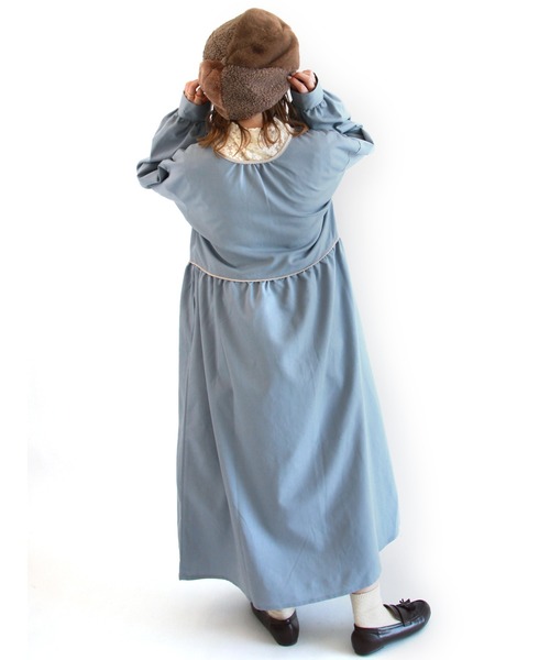 ehka sopo(エヘカソポ)の「総レースハイネック長袖カットソー(Tシャツ/カットソー・レディース・ベージュ/キナリ/オフホワイト/ブラック・フリ-)」の21枚目の写真