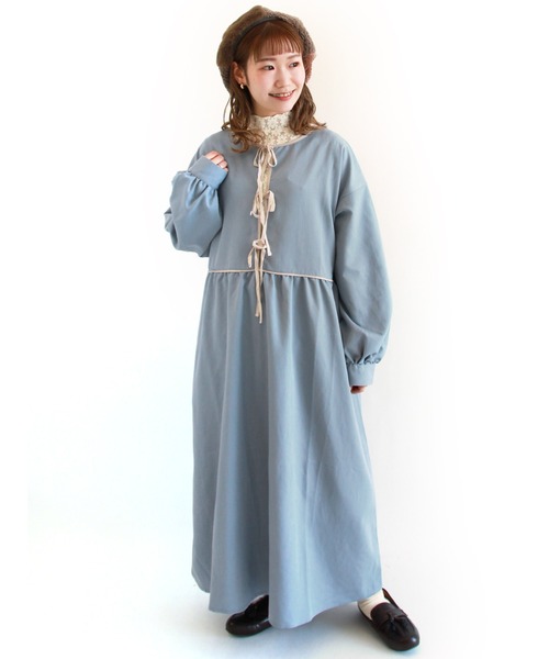 ehka sopo(エヘカソポ)の「総レースハイネック長袖カットソー(Tシャツ/カットソー・レディース・ベージュ/キナリ/オフホワイト/ブラック・フリ-)」の22枚目の写真