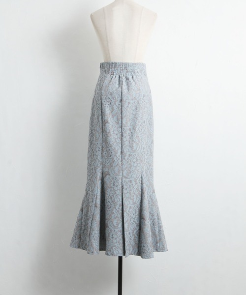 tocco closet(トッコ クローゼット)の「フラワーレースマーメイドスカート(スカート・レディース・ブルー/ブラック・M)」の11枚目の写真