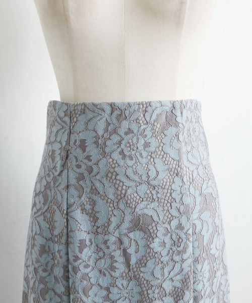 tocco closet(トッコ クローゼット)の「フラワーレースマーメイドスカート(スカート・レディース・ブルー/ブラック・M)」の9枚目の写真