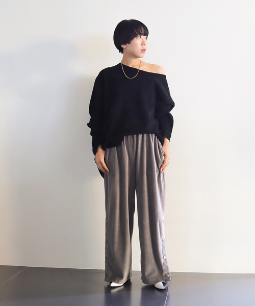CITYSHOP(シティーショップ)の「COTTON VELOUR パンツ(その他パンツ・レディース・ベージュ/グレー・38/36)」の19枚目の写真