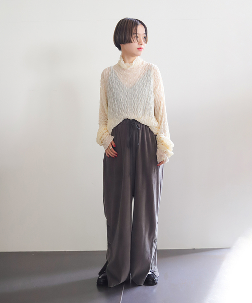 CITYSHOP(シティーショップ)の「COTTON VELOUR パンツ(その他パンツ・レディース・ベージュ/グレー・38/36)」の20枚目の写真