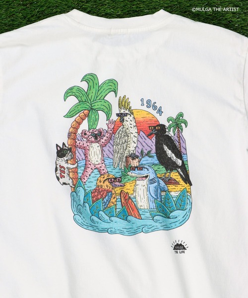 The Endless Summer（エンドレスサマー）の「TES×MULGA THE LIFE T-001 / Tシャツ（Tシャツ/カットソー・メンズ・ホワイト/ベージュ・LARGE/X-LARGE/SMALL/MEDIUM）」の6枚目の写真