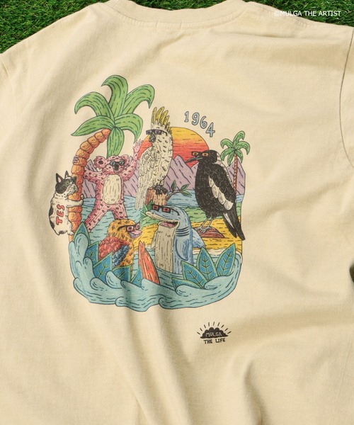 The Endless Summer（エンドレスサマー）の「TES×MULGA THE LIFE T-001 / Tシャツ（Tシャツ/カットソー・メンズ・ホワイト/ベージュ・LARGE/X-LARGE/SMALL/MEDIUM）」の14枚目の写真