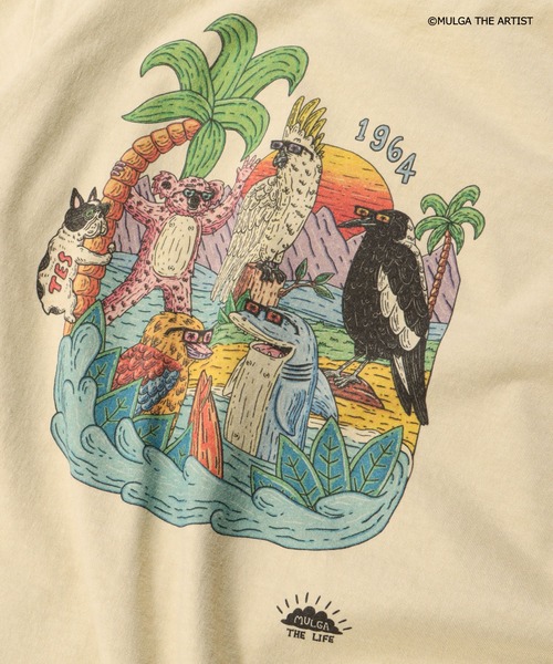 The Endless Summer（エンドレスサマー）の「TES×MULGA THE LIFE T-001 / Tシャツ（Tシャツ/カットソー・メンズ・ホワイト/ベージュ・LARGE/X-LARGE/SMALL/MEDIUM）」の15枚目の写真