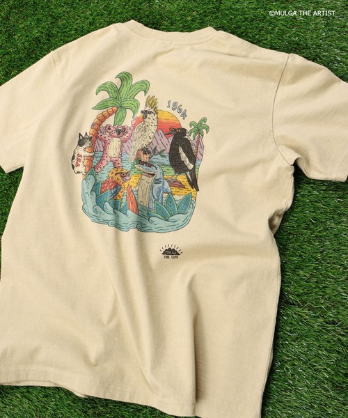The Endless Summer（エンドレスサマー）の「TES×MULGA THE LIFE T-001 / Tシャツ（Tシャツ/カットソー・メンズ・ホワイト/ベージュ・LARGE/X-LARGE/SMALL/MEDIUM）」の13枚目の写真