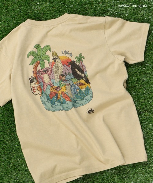 The Endless Summer（エンドレスサマー）の「TES×MULGA THE LIFE T-001 / Tシャツ（Tシャツ/カットソー・メンズ・ホワイト/ベージュ・LARGE/X-LARGE/SMALL/MEDIUM）」の16枚目の写真
