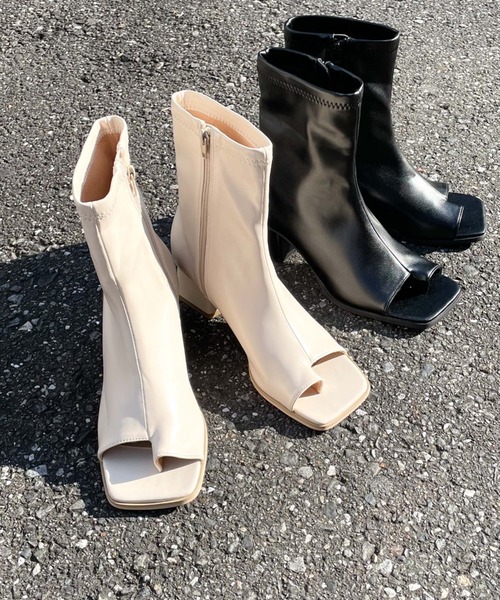 archives（アルシーヴ）の「ブーツサンダル（ブーツ・レディース・ブラック/アイボリー・MEDIUM/LARGE）」の11枚目の写真