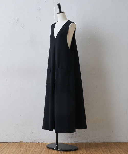 beadsley ブークレワンピース　ブラック ビアズリー BEARDSLEY ブークレフレアーワンピース （black