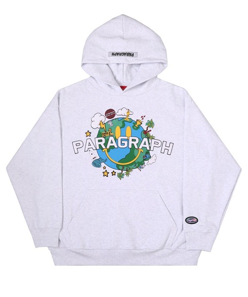Paragraph（パラグラフ）の「【PARAGRAPH/パラグラフ】 スマイルアースフーディー / PARAGRAPH 21F/W SMILE EARTH HOOD NO.17（パーカー・メンズ・パープル/チャコールグレー/ホワイト・FREE）」の7枚目の写真