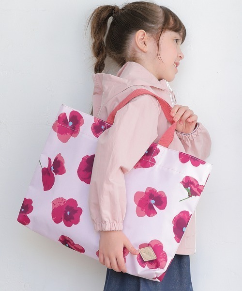 スミレプリントレッスンバッグ（トートバッグ）｜hakka kids（ハッカ
