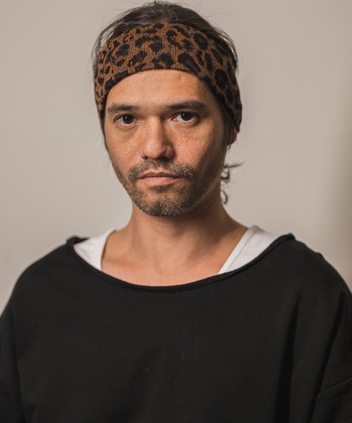 CAMBIO(カンビオ)の「mko10276-Leopard Jacquard Hair Band ヘアバンド(その他ヘアアクセサリー・メンズ・ベージュ/チャコール・FREE)」の13枚目の写真