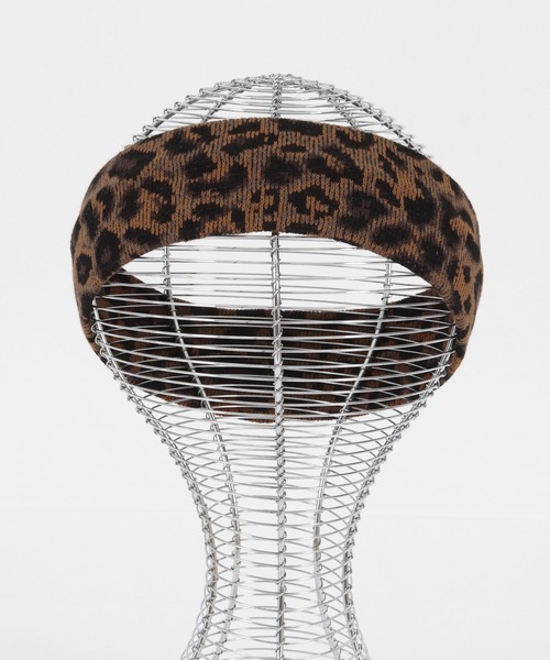 CAMBIO(カンビオ)の「mko10276-Leopard Jacquard Hair Band ヘアバンド(その他ヘアアクセサリー・メンズ・ベージュ/チャコール・FREE)」の8枚目の写真