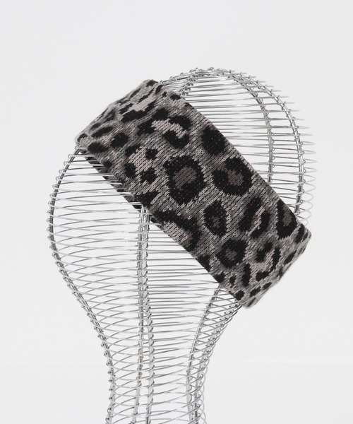 CAMBIO(カンビオ)の「mko10276-Leopard Jacquard Hair Band ヘアバンド(その他ヘアアクセサリー・メンズ・ベージュ/チャコール・FREE)」の10枚目の写真