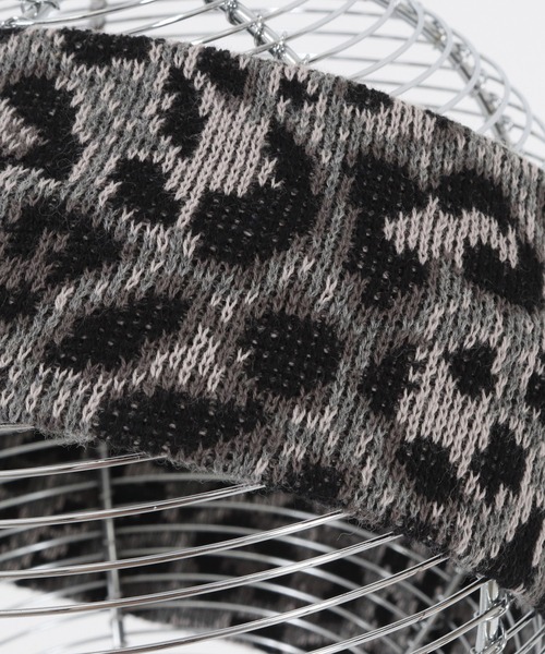CAMBIO(カンビオ)の「mko10276-Leopard Jacquard Hair Band ヘアバンド(その他ヘアアクセサリー・メンズ・ベージュ/チャコール・FREE)」の5枚目の写真