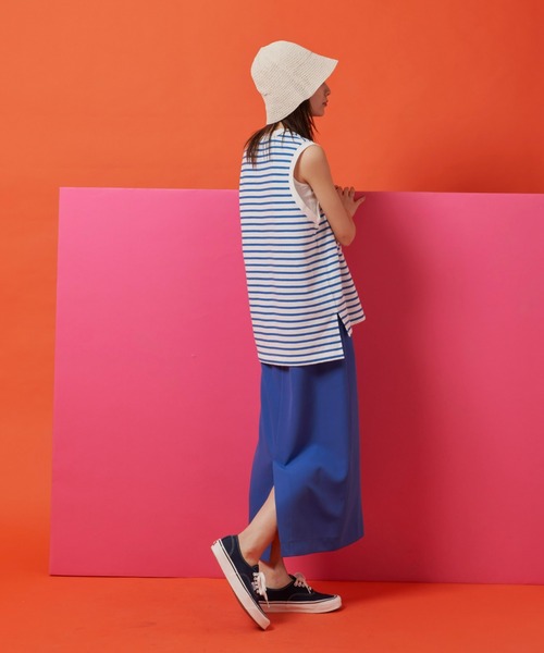 Auntie Rosa Holiday(アンティローザホリデー)の「ヘビーウェイトオーバーサイズタンクトップ(タンクトップ・レディース・チャコールグレー/ブラック/オフホワイト/ピンク/ターコイズブルー/ブルー・FREE)」の17枚目の写真