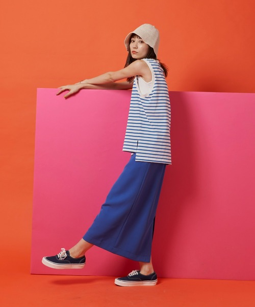 Auntie Rosa Holiday(アンティローザホリデー)の「ヘビーウェイトオーバーサイズタンクトップ(タンクトップ・レディース・チャコールグレー/ブラック/オフホワイト/ピンク/ターコイズブルー/ブルー・FREE)」の15枚目の写真