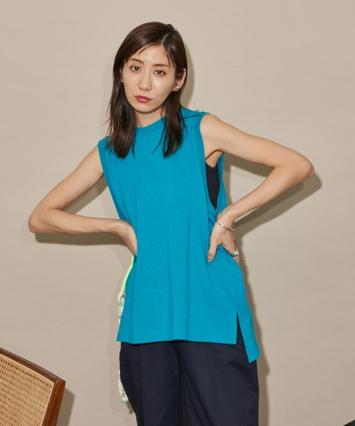 Auntie Rosa Holiday(アンティローザホリデー)の「ヘビーウェイトオーバーサイズタンクトップ(タンクトップ・レディース・チャコールグレー/ブラック/オフホワイト/ピンク/ターコイズブルー/ブルー・FREE)」の18枚目の写真