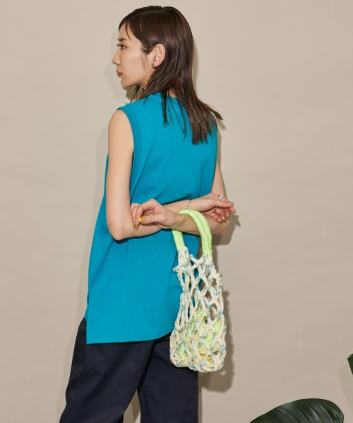 Auntie Rosa Holiday(アンティローザホリデー)の「ヘビーウェイトオーバーサイズタンクトップ(タンクトップ・レディース・チャコールグレー/ブラック/オフホワイト/ピンク/ターコイズブルー/ブルー・FREE)」の19枚目の写真