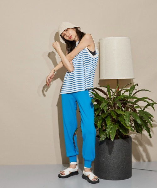 Auntie Rosa Holiday(アンティローザホリデー)の「ヘビーウェイトオーバーサイズタンクトップ(タンクトップ・レディース・チャコールグレー/ブラック/オフホワイト/ピンク/ターコイズブルー/ブルー・FREE)」の12枚目の写真