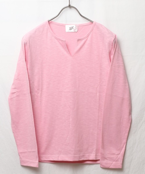 INNOCENT(イノセント)の「『RDS』キーネックスラブ天竺カットソー(Tシャツ/カットソー・レディース・ホワイト/ブラック/ネイビー/グレー/カーキ/ライトピンク・MEDIUM/X-LARGE/LARGE)」の6枚目の写真