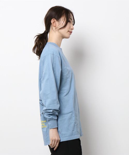 bonjour records（ボンジュールレコーズ）の「【ACTUAL SOURCE】 Reading Techniques LS TEE（Tシャツ/カットソー・メンズ・ブルー・L/M/S/XL）」の2枚目の写真