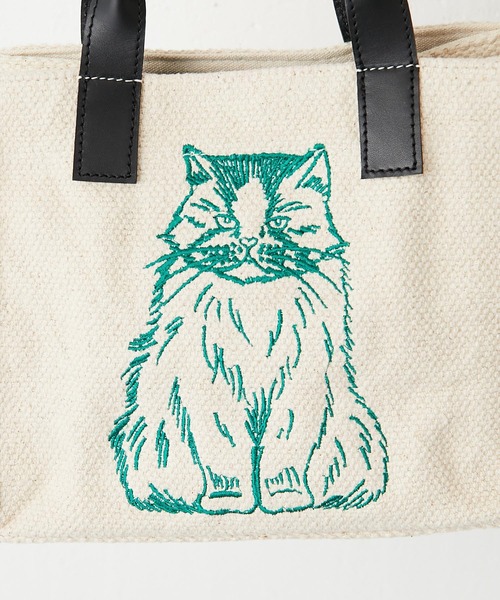 超激安 セール】ねこ家族の子供 ミニコットントートバッグ（トート バッグ