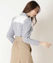 WILLSELECTION（ウィルセレクション）の「レースヨークパワーショルダーシャツ（シャツ/ブラウス）」