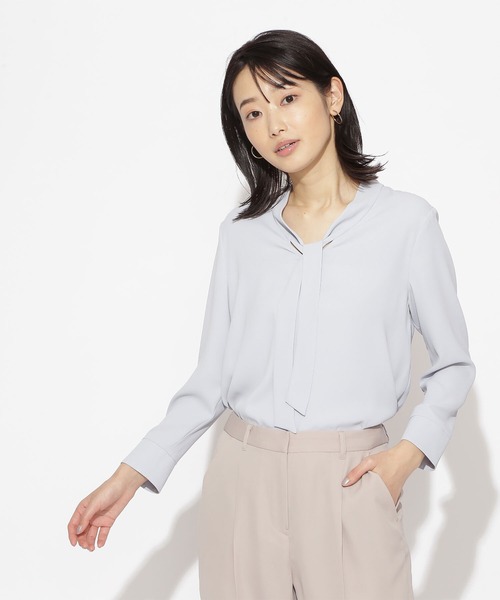 洗える ボウタイ七分袖ブラウス シャツ ブラウス Natural Beauty Basic ナチュラルビューティーベーシック のファッション通販 Zozotown