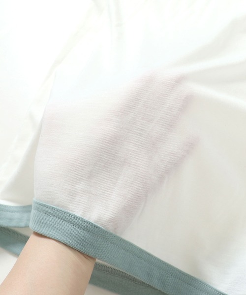 KRIFF MAYER Lady's Collection(クリフメイヤーレディースコレクション)の「UVカットさらボタンパーカー(パーカー・レディース・オフホワイト/カーキ/サックスブルー/イエロー/カラフル/チャコール・MEDIUM/LARGE)」の19枚目の写真