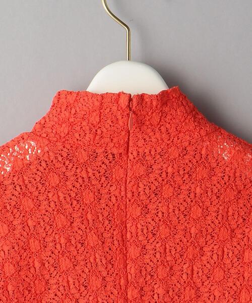 BEAUTY&YOUTH UNITED ARROWS（ビューティーアンドユースユナイテッドアローズ）の「BY レース ハイネック プルオーバー -ウォッシャブル-◆（Tシャツ/カットソー・レディース・ブラック/オフホワイト/オレンジ・FREE）」の16枚目の写真