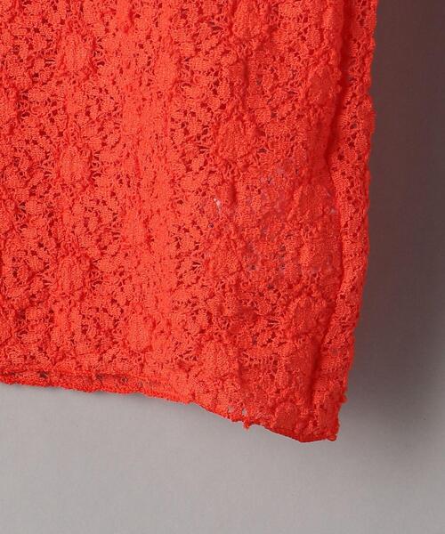 BEAUTY&YOUTH UNITED ARROWS（ビューティーアンドユースユナイテッドアローズ）の「BY レース ハイネック プルオーバー -ウォッシャブル-◆（Tシャツ/カットソー・レディース・ブラック/オフホワイト/オレンジ・FREE）」の18枚目の写真