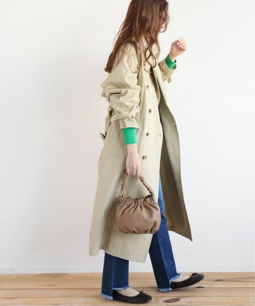 JOURNAL STANDARD relume（ジャーナルスタンダード　レリューム）の「《追加》コットンツイルトレンチコート◆（トレンチコート・レディース・ベージュ・36/38）」の10枚目の写真