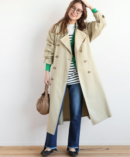 JOURNAL STANDARD relume（ジャーナルスタンダード　レリューム）の「《追加》コットンツイルトレンチコート◆（トレンチコート・レディース・ベージュ・36/38）」の8枚目の写真