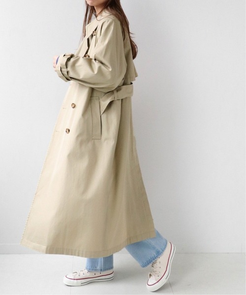 JOURNAL STANDARD relume（ジャーナルスタンダード　レリューム）の「《追加》コットンツイルトレンチコート◆（トレンチコート・レディース・ベージュ・36/38）」の5枚目の写真