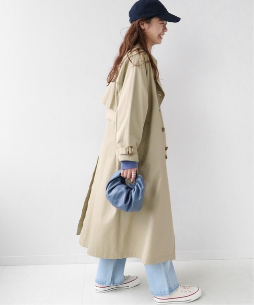 JOURNAL STANDARD relume（ジャーナルスタンダード　レリューム）の「《追加》コットンツイルトレンチコート◆（トレンチコート・レディース・ベージュ・36/38）」の4枚目の写真