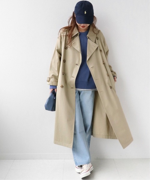 JOURNAL STANDARD relume（ジャーナルスタンダード　レリューム）の「《追加》コットンツイルトレンチコート◆（トレンチコート・レディース・ベージュ・36/38）」の2枚目の写真