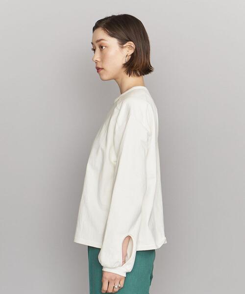 automills(オートミルズ)の「【別注】<automills>バックホール オーバーカットソー(Tシャツ/カットソー・レディース・ホワイト/ピンク/ダークグレー・FREE)」の5枚目の写真