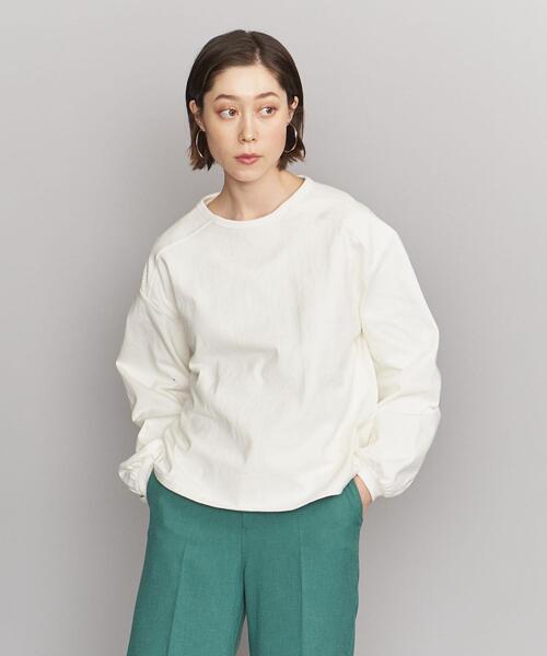 automills(オートミルズ)の「【別注】<automills>バックホール オーバーカットソー(Tシャツ/カットソー・レディース・ホワイト/ピンク/ダークグレー・FREE)」の7枚目の写真