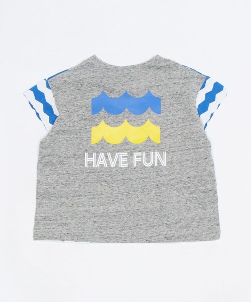 RAGMART(ラグマート)の「立体ポケットTシャツ(Tシャツ/カットソー・キッズ・ブラック×ホワイト/ブラック/ドット・130cm/100cm/120cm/110cm)」の4枚目の写真