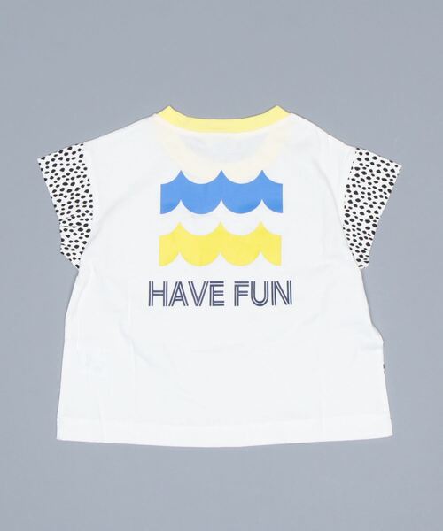 RAGMART(ラグマート)の「立体ポケットTシャツ(Tシャツ/カットソー・キッズ・ブラック×ホワイト/ブラック/ドット・130cm/100cm/120cm/110cm)」の5枚目の写真