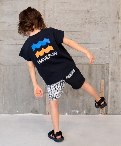 RAGMART(ラグマート)の「立体ポケットTシャツ(Tシャツ/カットソー・キッズ・ブラック×ホワイト/ブラック/ドット・130cm/100cm/120cm/110cm)」の7枚目の写真