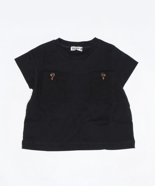 RAGMART(ラグマート)の「立体ポケットTシャツ(Tシャツ/カットソー・キッズ・ブラック×ホワイト/ブラック/ドット・130cm/100cm/120cm/110cm)」の16枚目の写真